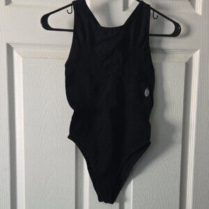 FREE PEOPLE Black thong Bodysuit